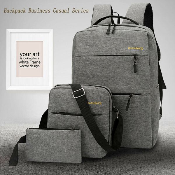 new men bag luxury canvas lapbackpack school travel business bag rucksack waterproof 3pcs
new men bag luxury canvas lapbackpack school travel business bag rucksack waterproof 3pcs