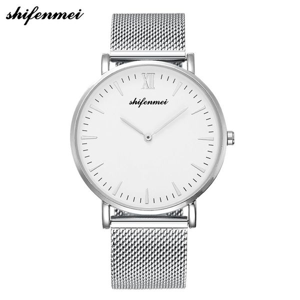S1075e Brand Men's Watch 2019 Quartz Wrist Men Watches Luxury Stainless Steel Relogio Masculino Casual Male Clock Wristwatch Ly191226