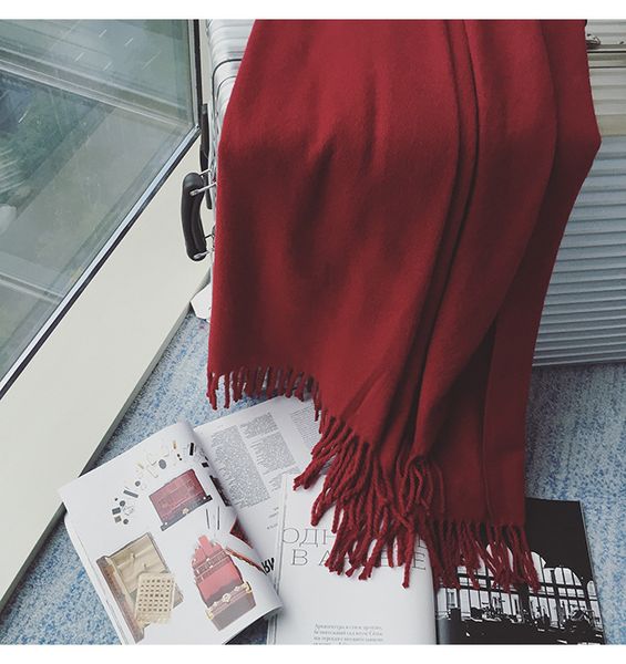 2020 new korean scarf winter ladies tassel scarf long pure color shawl dual-use fall and winter double-sided scarf tide, Blue;gray
2020 new korean scarf winter ladies tassel scarf long pure color shawl dual-use fall and winter double-sided scarf tide, Blue;gray