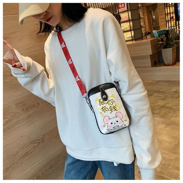 year of the rat cartoon cute mobile phone bag 2020 new oblique cross small oblong bag girl heart mini shoulder
year of the rat cartoon cute mobile phone bag 2020 new oblique cross small oblong bag girl heart mini shoulder