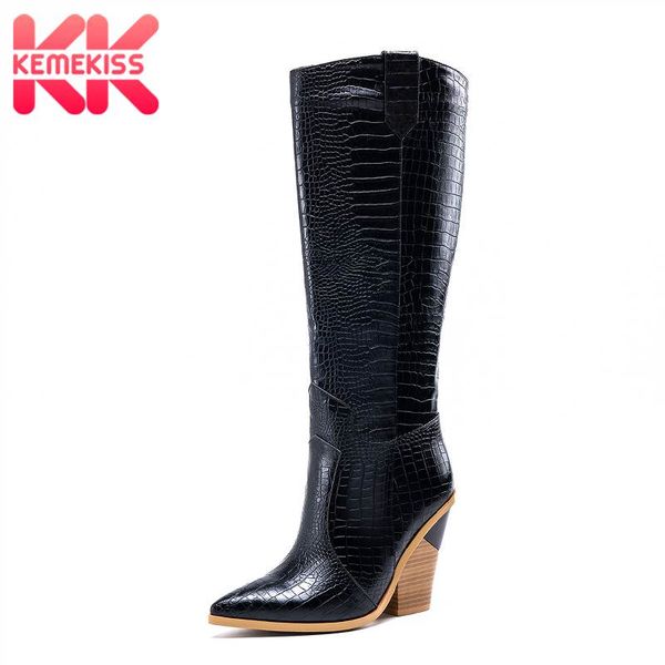 kemekiss plus size 33-46 brand knee high boots women warm plush pointed toe high heels cowgirl boots winter shoes for women, Black
kemekiss plus size 33-46 brand knee high boots women warm plush pointed toe high heels cowgirl boots winter shoes for women, Black