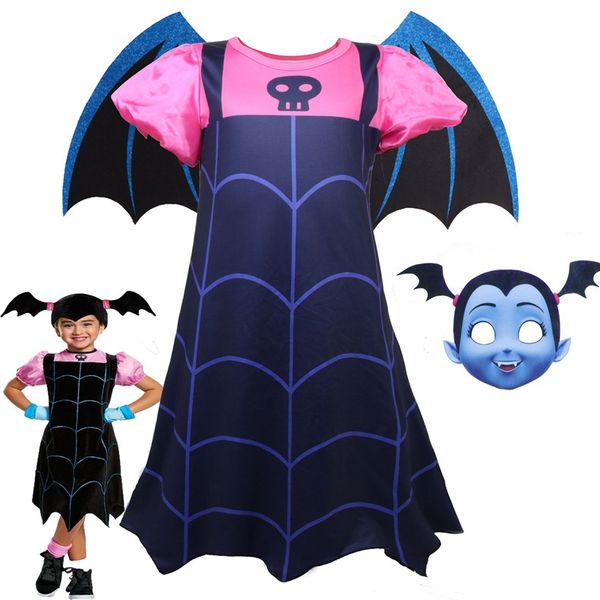 halloween vampire cosplay costume carnival party princess fancy dress outfit with bat wings headwear for girl, Black;red
halloween vampire cosplay costume carnival party princess fancy dress outfit with bat wings headwear for girl, Black;red