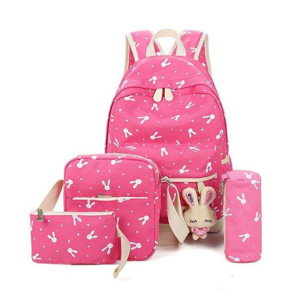 4pcs canvas school bags for teenagers girls large capacity ladies printing school backpack set rucksack bagpack cute book bags
4pcs canvas school bags for teenagers girls large capacity ladies printing school backpack set rucksack bagpack cute book bags