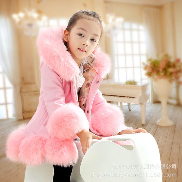 girl's clothes clothing children's fur coat in autumn and winter warm princess cotton overcoat 2-6 years old, Blue;gray
girl's clothes clothing children's fur coat in autumn and winter warm princess cotton overcoat 2-6 years old, Blue;gray