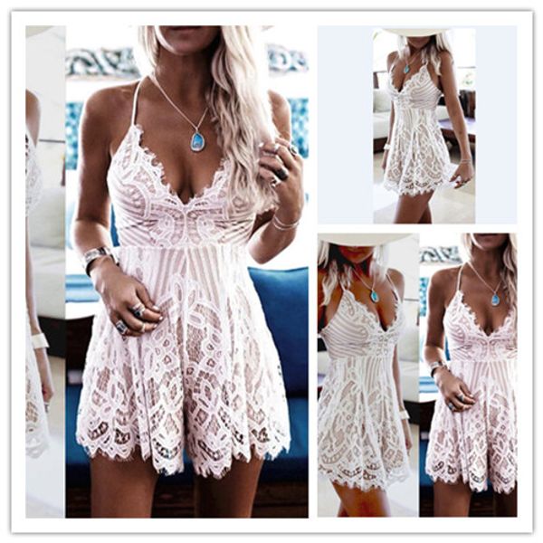women summer sleeveless lace low-cut fashion floral lace casual party chic short mini dress white slip dresses
women summer sleeveless lace low-cut fashion floral lace casual party chic short mini dress white slip dresses