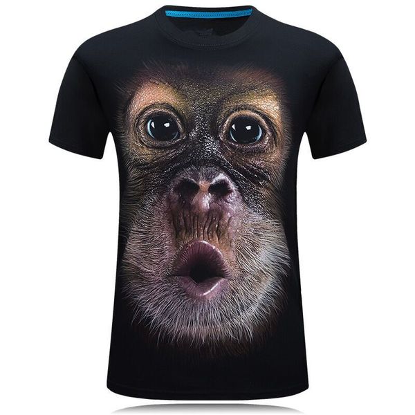 

Новые горячие Моды смешные животных Big Face Orangutans футболки Мужчины/Женщины 3D печать