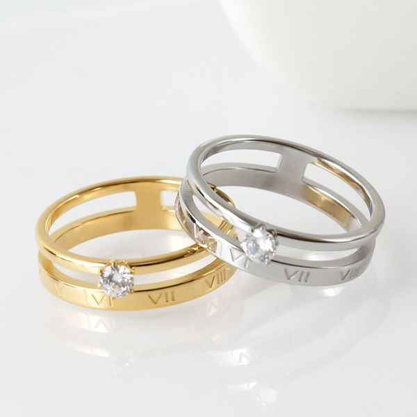stainless steel crystal charm rings women man cubic zirconia gold plating two layers hollow roman letter vintage ring jewelry, Silver
stainless steel crystal charm rings women man cubic zirconia gold plating two layers hollow roman letter vintage ring jewelry, Silver