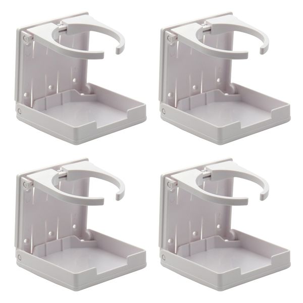 4x plastic drink holder mug cup can holder folding adjustable for cars and boats (white
4x plastic drink holder mug cup can holder folding adjustable for cars and boats (white