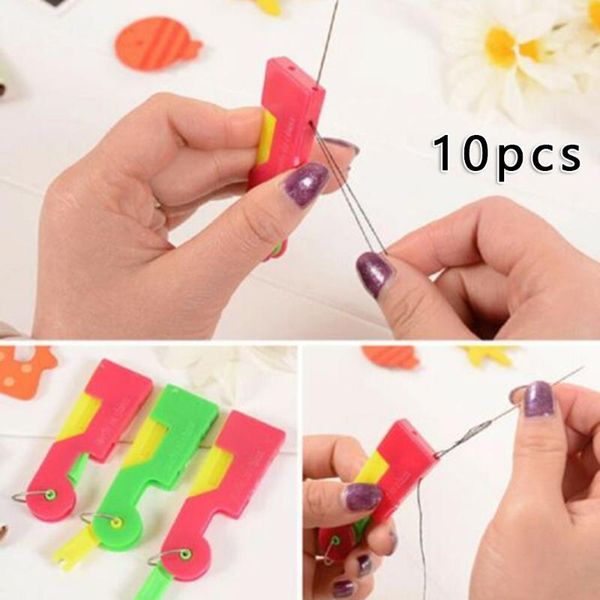 10pcs automatic needle threading device elderly use easy sewing needle device, Black
10pcs automatic needle threading device elderly use easy sewing needle device, Black