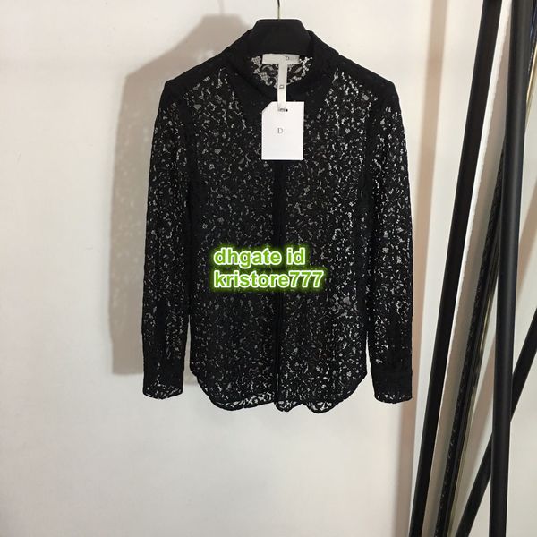 fashion women bee embroidery lace shirt natural color blouse high-end custom lapel neck long sleeve shirt sheer flowers blouse, White
fashion women bee embroidery lace shirt natural color blouse high-end custom lapel neck long sleeve shirt sheer flowers blouse, White