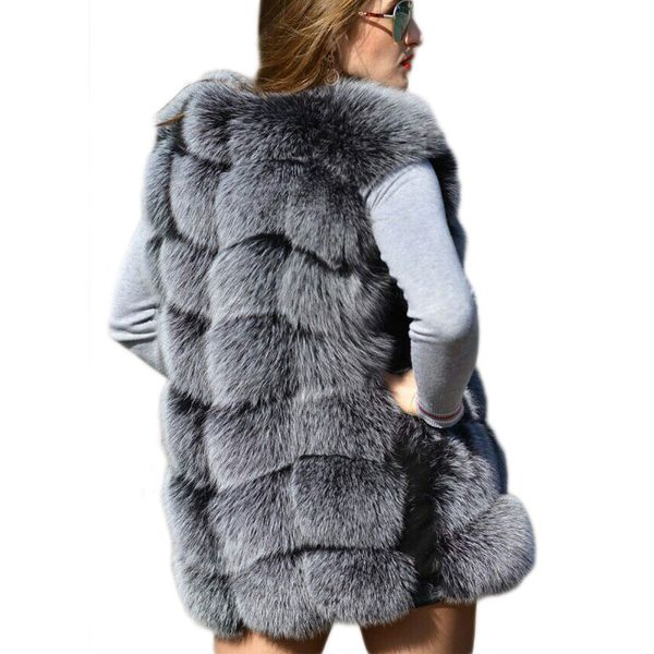 faux sliver fur vest women winter fashion medium long artifical fur vests woman warm fake coats female ladies, Black
faux sliver fur vest women winter fashion medium long artifical fur vests woman warm fake coats female ladies, Black