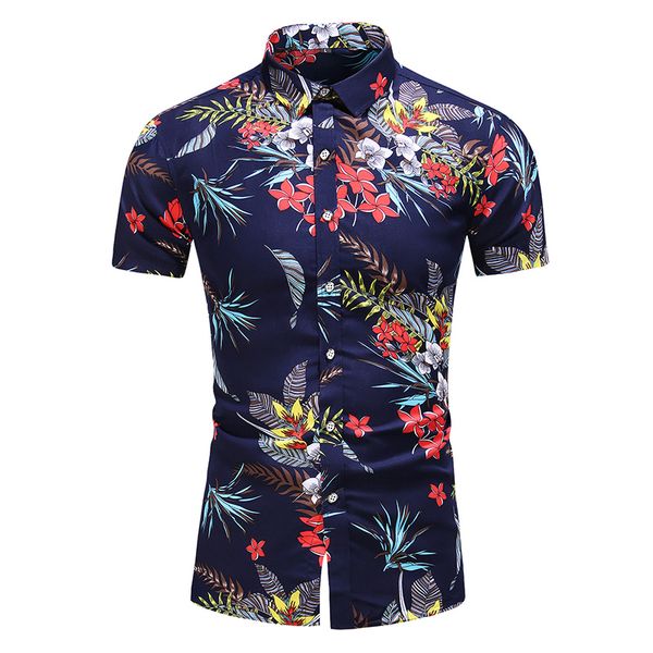 7 styles 2020 slim fit summer mens short sleeve casual shirt flower print floral male blouse, White;black
7 styles 2020 slim fit summer mens short sleeve casual shirt flower print floral male blouse, White;black