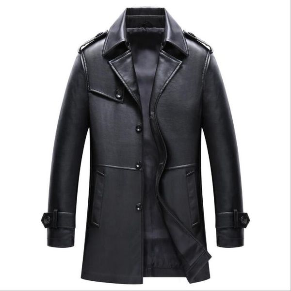 mens autumn winter leather jackets mens casual slim long pu leather jacket coats solid pu trench overcoats size 4xl, Black
mens autumn winter leather jackets mens casual slim long pu leather jacket coats solid pu trench overcoats size 4xl, Black