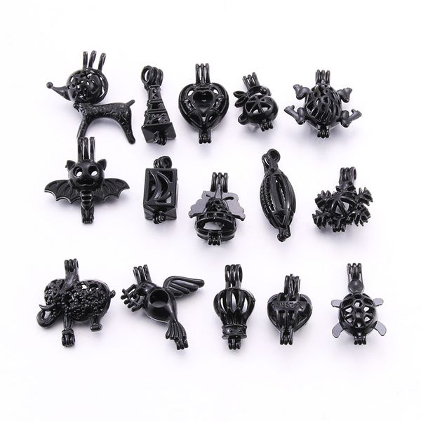 10pcs a package rainbow color silver black fashion jewelry making pearl cage locket pendant essential oil diffuser fun gift
10pcs a package rainbow color silver black fashion jewelry making pearl cage locket pendant essential oil diffuser fun gift