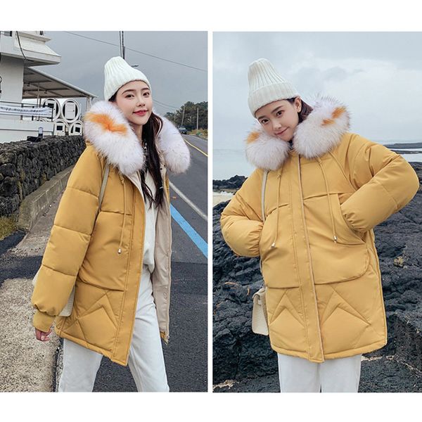 fashion 2019 casual winter clothing version loose hooded long section thick cotton coat women's temperament warm friends gifts, Black
fashion 2019 casual winter clothing version loose hooded long section thick cotton coat women's temperament warm friends gifts, Black