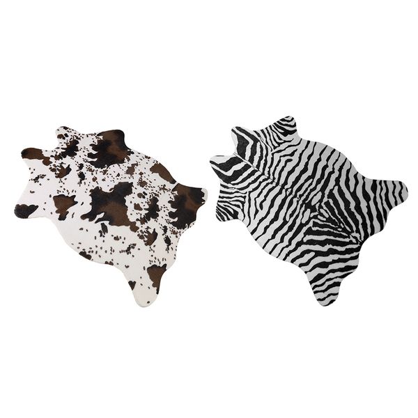 110*75cm 3d printed carpet velvet imitation leather rugs cowhide animal skins natural shape carpets decoration mats
110*75cm 3d printed carpet velvet imitation leather rugs cowhide animal skins natural shape carpets decoration mats