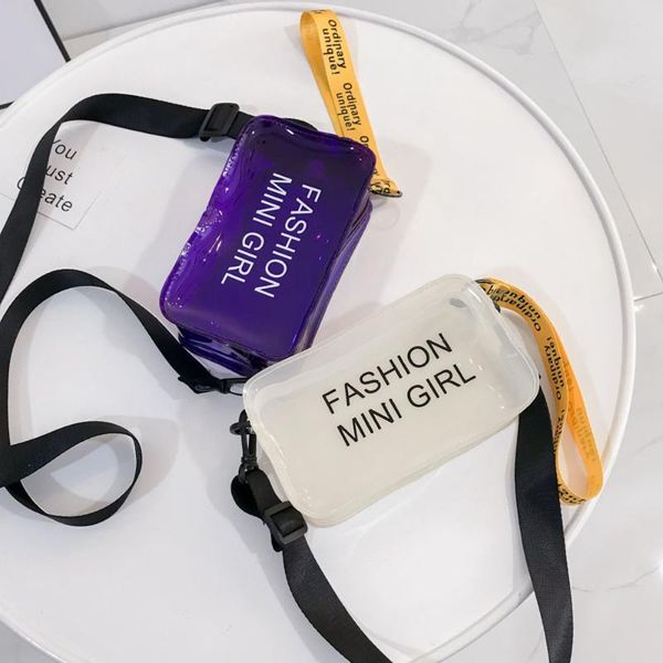 hip hop women's shoulder bag letter print jelly street clear bags harajuku teenager shoulder bag messenger torebki damskie
hip hop women's shoulder bag letter print jelly street clear bags harajuku teenager shoulder bag messenger torebki damskie