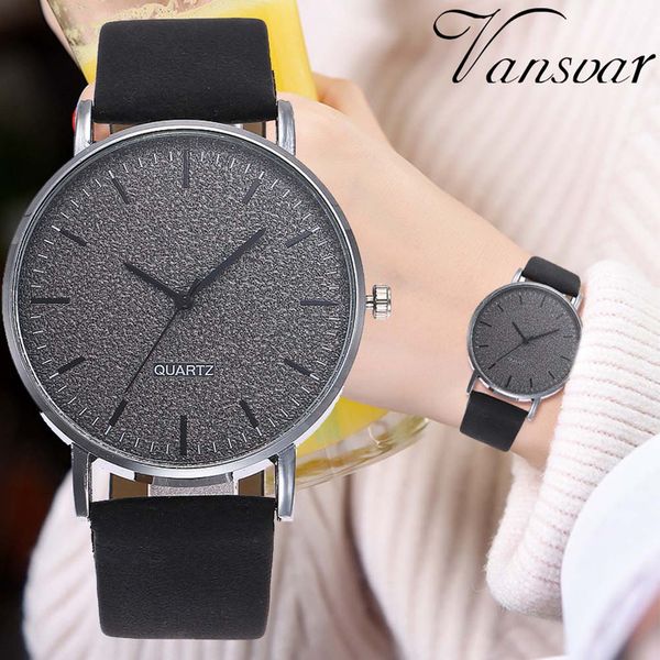vansvar men women matte dial wristwatch leather band quartz wrist watch gdd99, Slivery;brown
vansvar men women matte dial wristwatch leather band quartz wrist watch gdd99, Slivery;brown