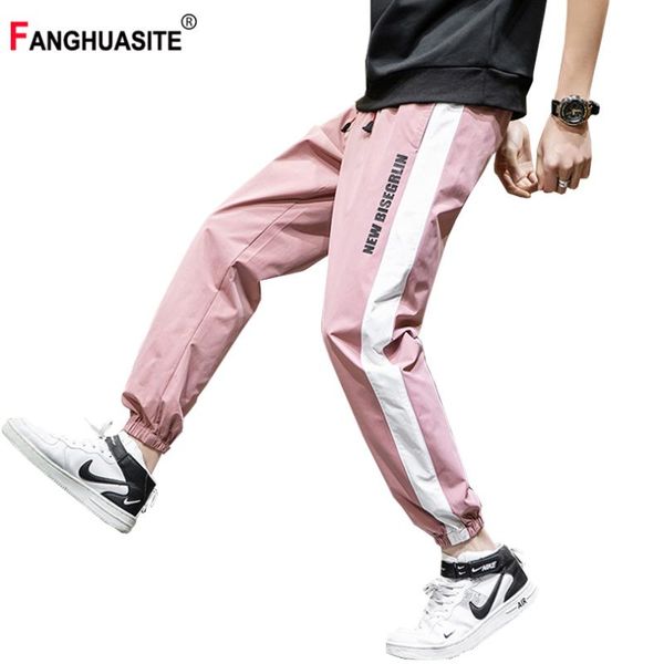 spring men's jogging pants beam feet ankle length fashion quick-drying casual pants 2020 printed stitching hip-hop sweatpants, Black
spring men's jogging pants beam feet ankle length fashion quick-drying casual pants 2020 printed stitching hip-hop sweatpants, Black