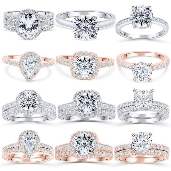 925 sterling silver wedding ring sets cubic zirconia rings women engagement wedding rings jewellry9731750, Slivery;golden
925 sterling silver wedding ring sets cubic zirconia rings women engagement wedding rings jewellry9731750, Slivery;golden