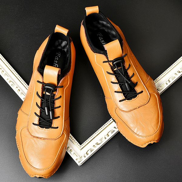 classic casual male loafers genuine leather men casual shoes soft driving shoes men's lace-up loafers male footwear hc-502, Black
classic casual male loafers genuine leather men casual shoes soft driving shoes men's lace-up loafers male footwear hc-502, Black