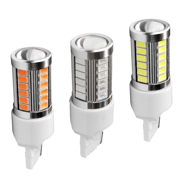 2pcs t20 7440 w21w wy21w 33 smd 5730 5630 led car yellow amber turn signal bulb red brake light white auto reverse lamps 12v 2x
2pcs t20 7440 w21w wy21w 33 smd 5730 5630 led car yellow amber turn signal bulb red brake light white auto reverse lamps 12v 2x
