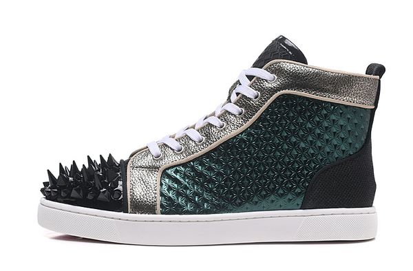 men's women's designer studded shoes red sneakers casual shoes luxury party leather studded casual shoes, Black
men's women's designer studded shoes red sneakers casual shoes luxury party leather studded casual shoes, Black