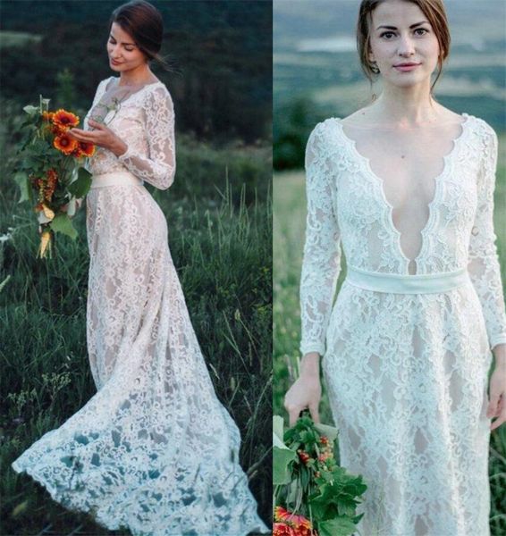 длинные рукава кружева пляж свадебные платья boho 2020 sheer шеи открыты задняя страна свадебное платье плюс размер длинные свадебные платья, White
длинные рукава кружева пляж свадебные платья boho 2020 sheer шеи открыты задняя страна свадебное платье плюс размер длинные свадебные платья, White