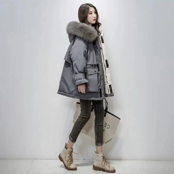 real fox fur winter coat women 2019 plus size long down parka hooded outerwear white duck down jacket female thick warm jacket, Black
real fox fur winter coat women 2019 plus size long down parka hooded outerwear white duck down jacket female thick warm jacket, Black