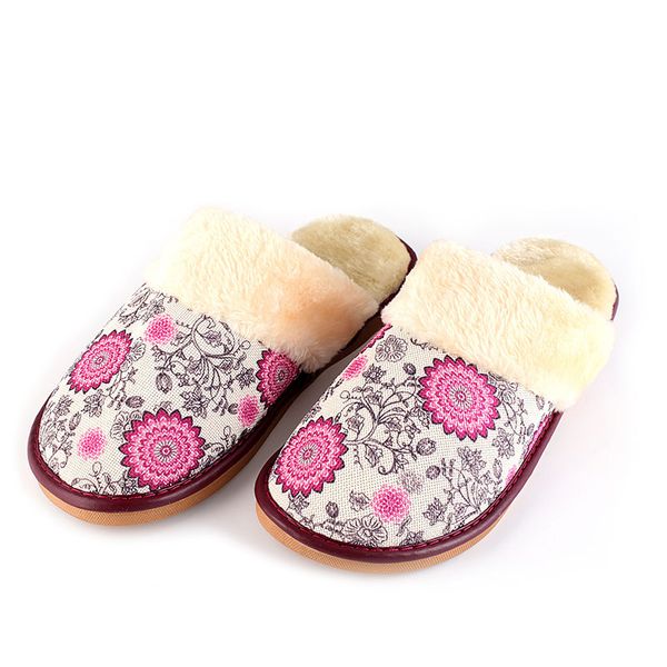 new printed linen home cotton slippers autumn and winter warm home indoor slippers for women flat with, Black
new printed linen home cotton slippers autumn and winter warm home indoor slippers for women flat with, Black