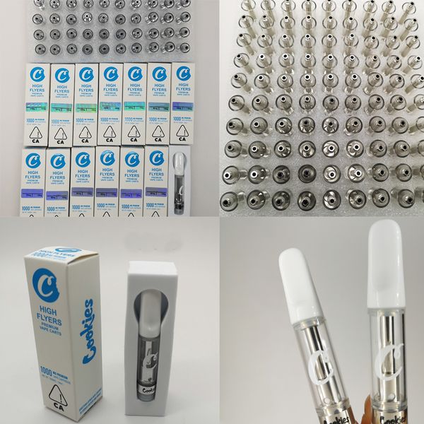 Cookies Vape Pen Cartridges High Flyers Packaging 1ML 0.8ML Empty Ceramic Coil Vape Carts 510 Thread Glass Tanks Thick Oil Atomizers Package
Cookies Vape Pen Cartridges High Flyers Packaging 1ML 0.8ML Empty Ceramic Coil Vape Carts 510 Thread Glass Tanks Thick Oil Atomizers Package