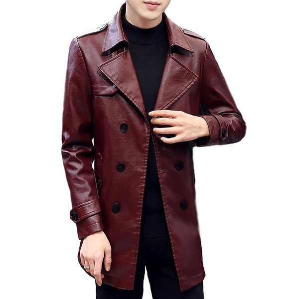 idopy warm men`s faux leather jacket trench slim fit lapel collar motorcycle outerwear jacket and coat for male, Black
idopy warm men`s faux leather jacket trench slim fit lapel collar motorcycle outerwear jacket and coat for male, Black