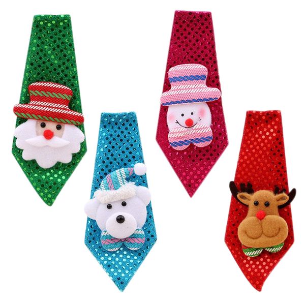 licg-4pcs child adults tie, christmas tie christmas cute tie santa with decoration for children adults, Black;blue
licg-4pcs child adults tie, christmas tie christmas cute tie santa with decoration for children adults, Black;blue