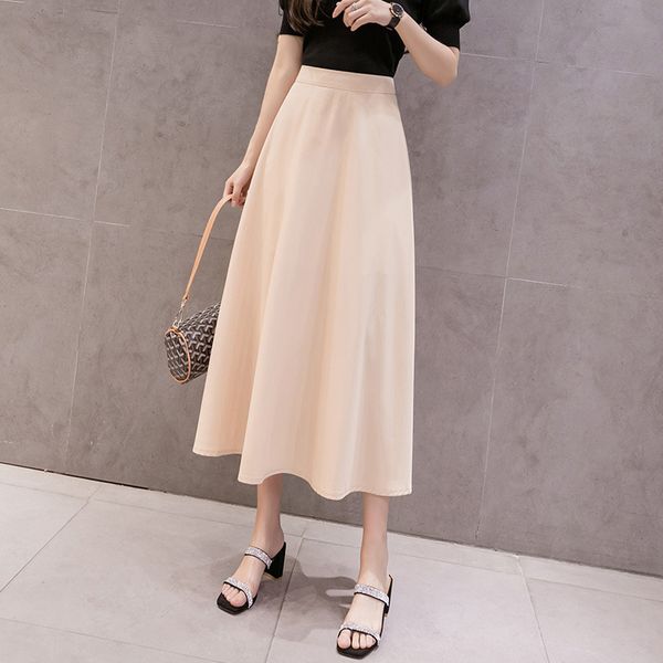 skirts chiffon high waist a-line women's solid elegant simple long skirt women spring summer fashion casual lady bottoms, Black
skirts chiffon high waist a-line women's solid elegant simple long skirt women spring summer fashion casual lady bottoms, Black