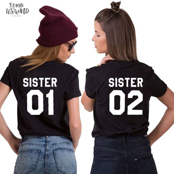 zoganki v neck women fashion summer friends t shirt sister 01 sister 02 tee shirt short sleeve casual women t shirts, White
zoganki v neck women fashion summer friends t shirt sister 01 sister 02 tee shirt short sleeve casual women t shirts, White