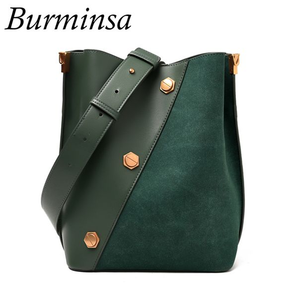 burminsa suede bucket women shoulder messenger bags sets vintage big patchwork wide belt ladies handbags 2019 green brown black
burminsa suede bucket women shoulder messenger bags sets vintage big patchwork wide belt ladies handbags 2019 green brown black