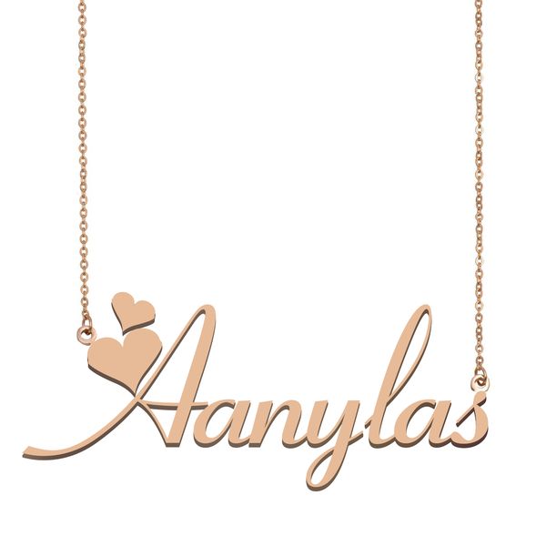 aanylas name necklace pendant for women girls birthday gift custom children friends jewelry with 18k gold plated stainless steel, Silver
aanylas name necklace pendant for women girls birthday gift custom children friends jewelry with 18k gold plated stainless steel, Silver