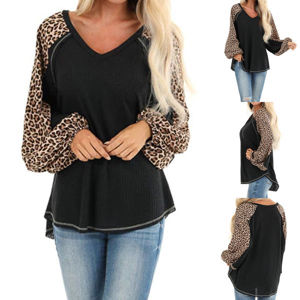 3w#women blouse fashion v-neck leopard shirt casual print patchwork long sleeve blouse femininas bluzki damskie, White
3w#women blouse fashion v-neck leopard shirt casual print patchwork long sleeve blouse femininas bluzki damskie, White
