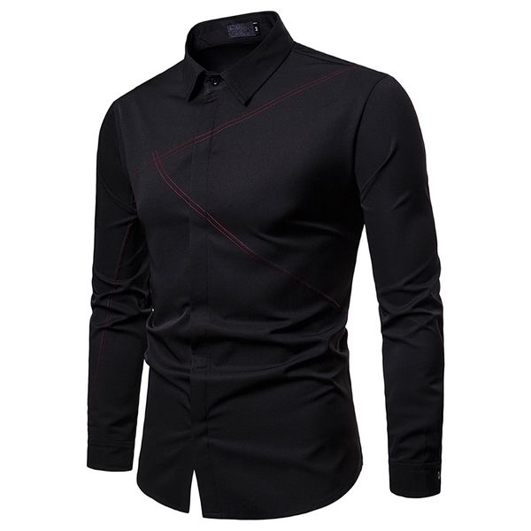 2019 fashion business&casual men dress shirt long sleeve shirt solid striped slim fit man/boy shirts spring clothes for male 2xl, White;black
2019 fashion business&casual men dress shirt long sleeve shirt solid striped slim fit man/boy shirts spring clothes for male 2xl, White;black