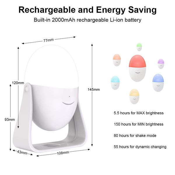 egg 360 rotating shake rgb color changing led light touch control rechargeable light night baby glow in the dark toy c
egg 360 rotating shake rgb color changing led light touch control rechargeable light night baby glow in the dark toy c