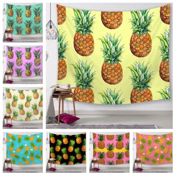 

new 25 styles pineapple series wall hangingtapestry digital printed beach towels bath towel home decor tablecloth outdoor blankets t2i5156