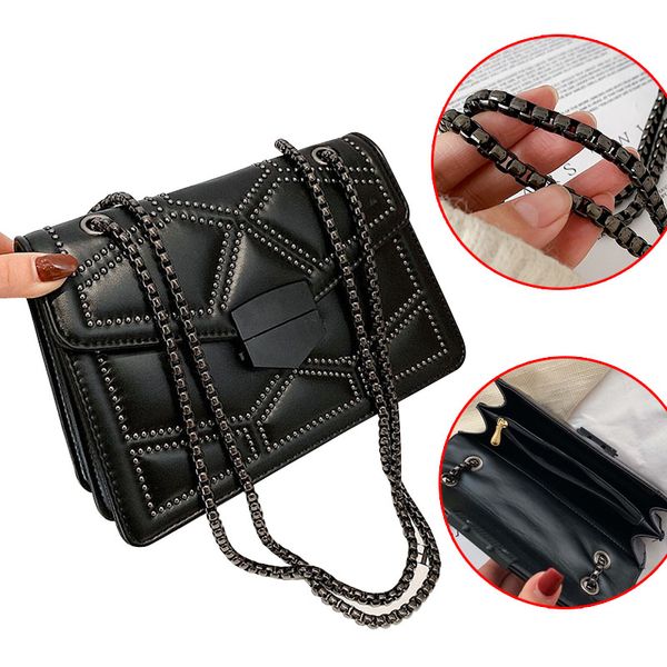 2020 vintage leather crossbody bags for women travel handbag chain fashion rivet lock small shoulder messenger bags female flaps
2020 vintage leather crossbody bags for women travel handbag chain fashion rivet lock small shoulder messenger bags female flaps