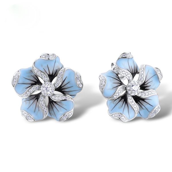 shiny romantic blue color flower design high-end crystal zircon earrings silver color popular ladies small earrings c4m351, Golden;silver
shiny romantic blue color flower design high-end crystal zircon earrings silver color popular ladies small earrings c4m351, Golden;silver