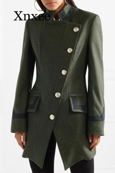 solid slim women long wool blend coat single breasted vintage cashmere jacket casual warm fashion ladies coats, Black
solid slim women long wool blend coat single breasted vintage cashmere jacket casual warm fashion ladies coats, Black