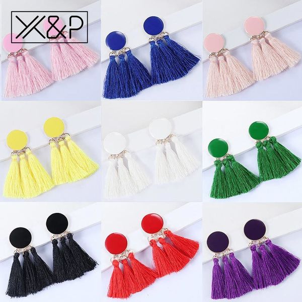 x&p vintage bohemian ethnic statement earrings gold round tassel drop earrings for women long fringed cotton earring jewelry, Silver
x&p vintage bohemian ethnic statement earrings gold round tassel drop earrings for women long fringed cotton earring jewelry, Silver