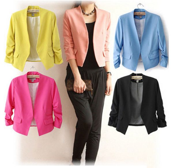 fashion autumn winter blazer jacket women blazer suit european work slim women coat long sleeve outerwear mujer new, White;black
fashion autumn winter blazer jacket women blazer suit european work slim women coat long sleeve outerwear mujer new, White;black