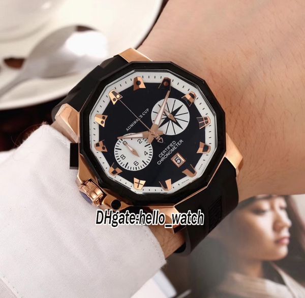 new admiral's cup seafender 50 lhs 753.231.91/0f81 quartz chronograph mens watch black dial two tone rose gold case satch rubber watche, Slivery;brown
new admiral's cup seafender 50 lhs 753.231.91/0f81 quartz chronograph mens watch black dial two tone rose gold case satch rubber watche, Slivery;brown
