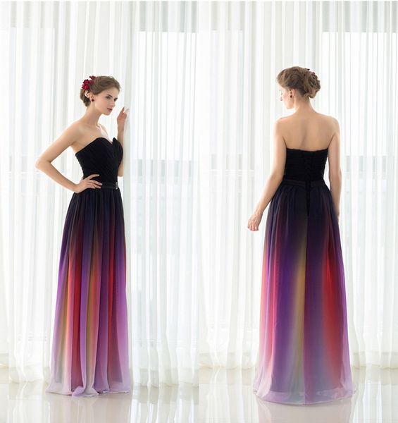 a-line evening dresses belt backless gradient color black chiffon formal occasion party gowns real ps plus size prom dresses dh4249
a-line evening dresses belt backless gradient color black chiffon formal occasion party gowns real ps plus size prom dresses dh4249
