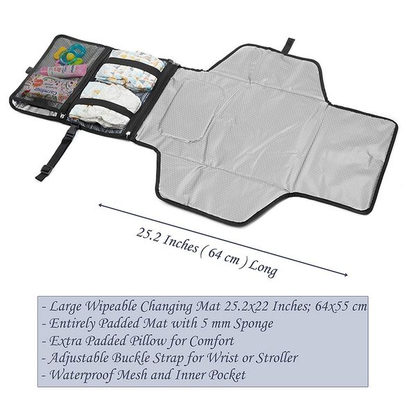 newborns foldable waterproof baby diaper changing mat portable changing pad