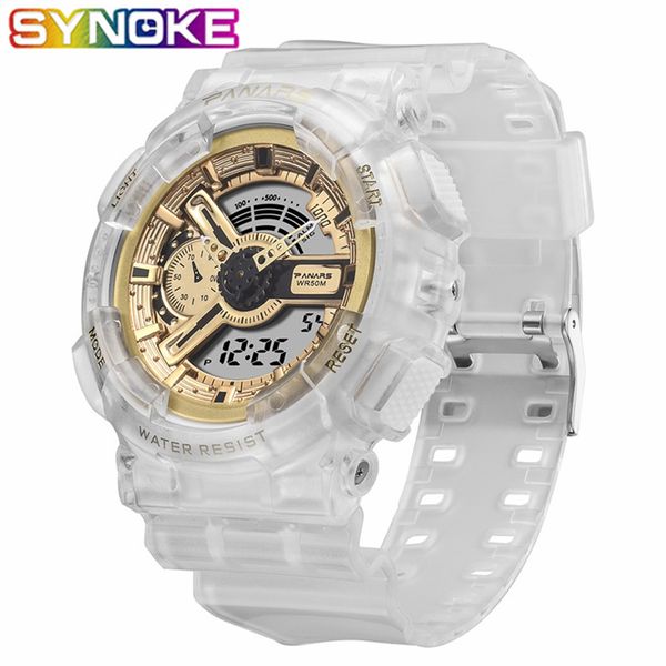 synoke new arrival luxury men's sport digital watches men's quartz led analog clock man waterproof diving wrist watch, Slivery;brown
synoke new arrival luxury men's sport digital watches men's quartz led analog clock man waterproof diving wrist watch, Slivery;brown